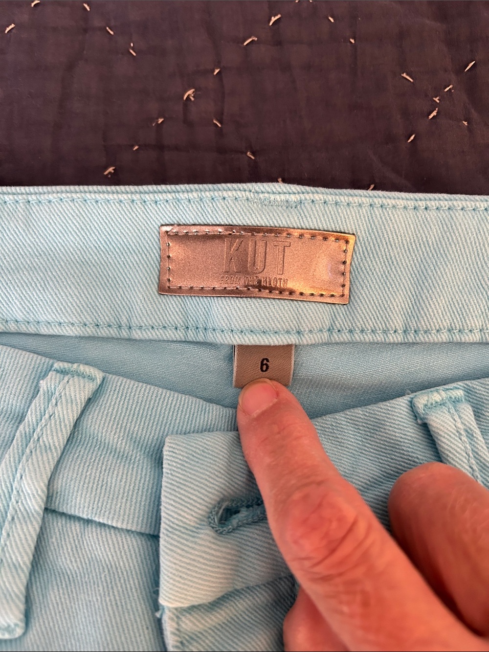 Kut from the Kloth Pale Blue High-Rise Women's Jeans - Picture 2 of 5